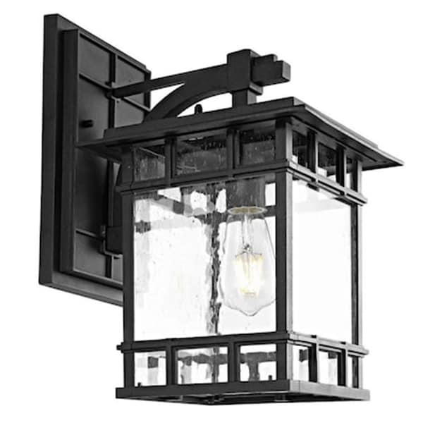Safavieh Rolran Outdoor Wall Lantern, Clear & Black PLT4014A - main